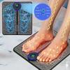 EMS Pulse Foot Massager 8 Modes 19 Level USB Charging Sole Massage Pad for Feet Muscle Stimulation Relaxation