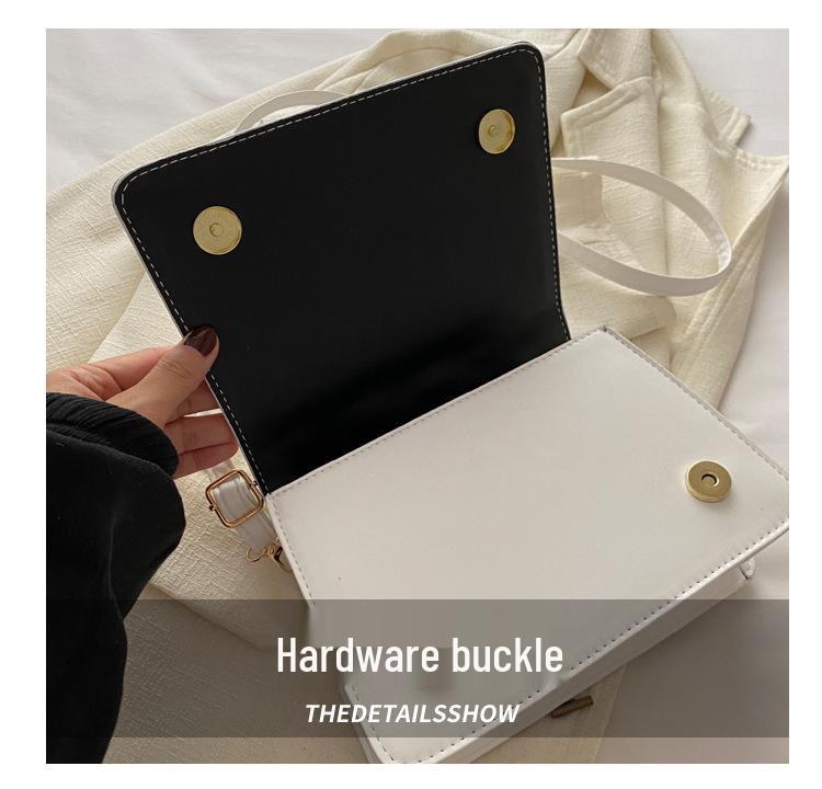 Однотонная женская сумка через плечо - Модная универсальная сумка на одно плечо сезона весна/лето 2024