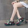 Spring and Autumn New Ins Trendy Cool Thick Bottom Dad Shoes Women's Colorful Versatile Small Height Increasing Sports and Leisure Shoes