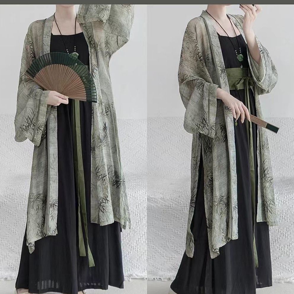 Китайский стиль династии Сун, женский повседневный костюм Hanfu, элемент Han, женская одежда