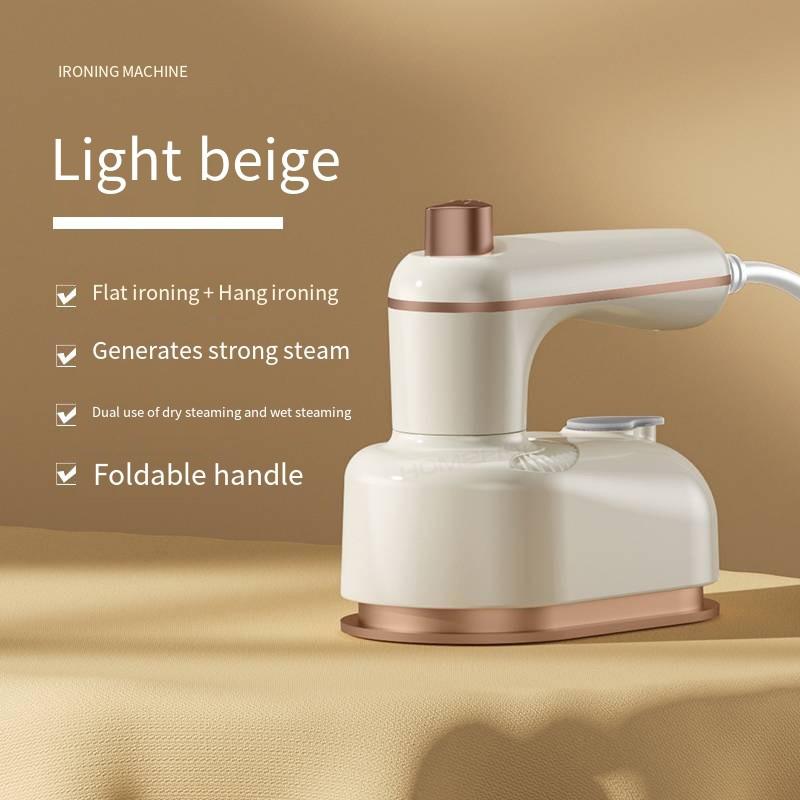 Mini Rotating Electric Travel Iron Dual Steam and Dry Use Portable Water Spray Gentle on Clothes Fast Heating Garment Care Tool