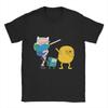 Adventure Time T-Shirt Summer Finn Jake BMO Dab Cotton T-Shirts For Mens Trending Print Tee Shirt Short Sleeve Basic Top Tees