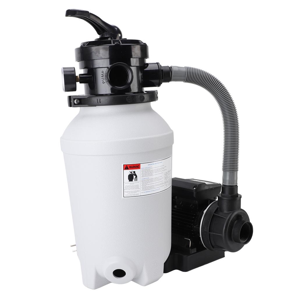 Система песчаного фильтра-насоса для надземных бассейнов 10-дюймовый песчаный резервуар 0,25 л.с. 250 Вт насос для бассейна IPX5