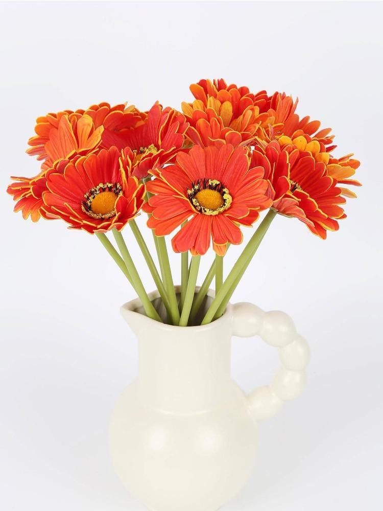 12 шт. 30 см Искусственные цветы Хризантема Гербера Маргаритка Цветы для дома Свадебная вечеринка Балкон Декор