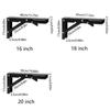 2 шт. Сверхпрочные складные кронштейны для полок L-образная треугольная подставка Защищенный от ржавчины опорный стержень Дом