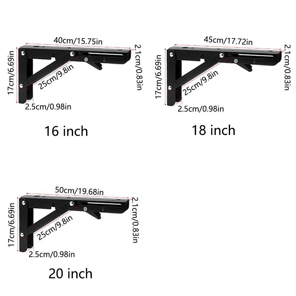 2 шт. Сверхпрочные складные кронштейны для полок L-образная треугольная подставка Защищенный от ржавчины опорный стержень Дом