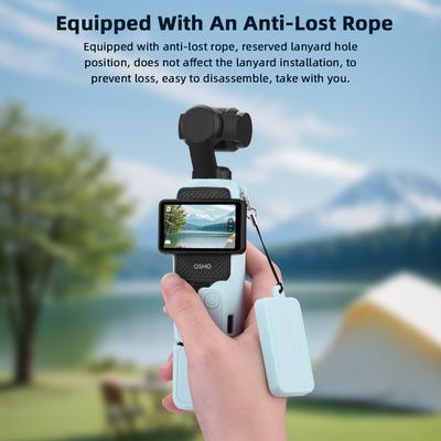 BRDRC Pocket 3 Силиконовый чехол Мягкий силиконовый защитный чехол Защита объектива Рукав Ручка Чехол для DJI OSMO Pocket 3 Аксессуары