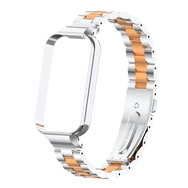 Металлический браслет для Redmi Band 2, ремешок из нержавеющей стали с чехлом, ремешок для часов для Redmi Smart Band 2, сменный браслет Correa