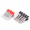 10Pcs Crocodile Clips Plastic Handle Testing Metal Alligator Clips Clamps