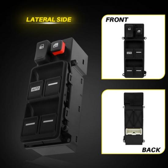 Power Window Switch For 2005-2010 Honda Odyssey Front Left 901-650 6 Buttons EKK