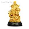 17x15x29cm Resin God of Wealth Decoration Home Offering Shop Cashier Decoration Crafts Feng Shui Buddhism