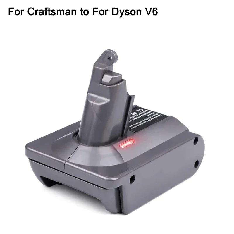 Battery Converter Adapter For Makita/Dewal/Milwaukee/Bosch/Ryobi 18V Li-ion Battery To For Dyson V6 V7 V8 Animal Vacuum Cleaner