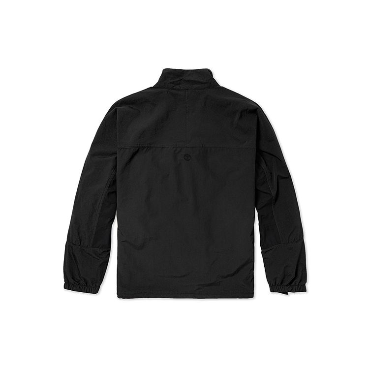 Timberland Однотонная куртка с воротником-стойкой и застежкой-молнией на половину длины, унисекс, черная A5VDF-001