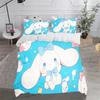 Cinnamon Dog Sanrio Twin Size Bedding Sets Duvet Cover 3-Piece Set 1 Quilt Home  Polyester Comforte Luxury Anime