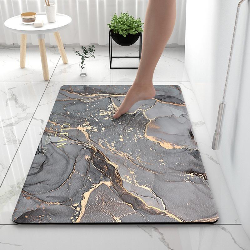 Absorbent Mat Bathroom Soft Mat Light Luxury Toilet Toilet Absorbent Mat Door Quick Drying Door Mat Non-slip Mat