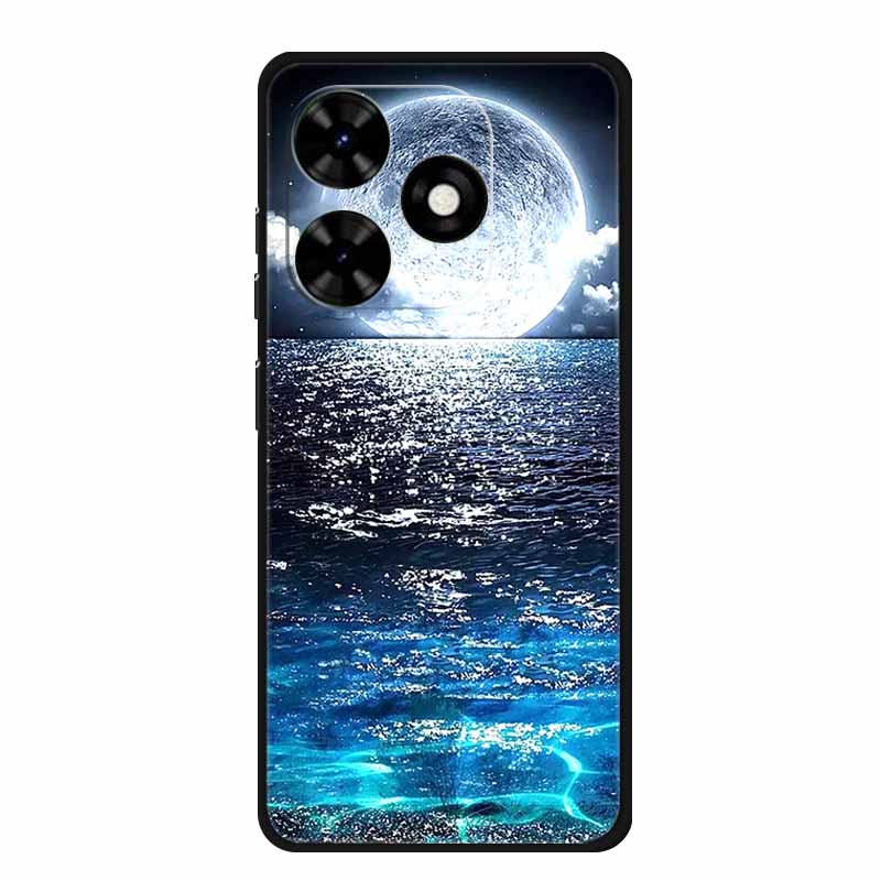 Чехол для Tecno Spark Go 2024 Животные Расписной ТПУ Силиконовый Мягкий Чехол для Телефона для Spark Go2024 BG6 Защитный Волк Ударопрочный Para
