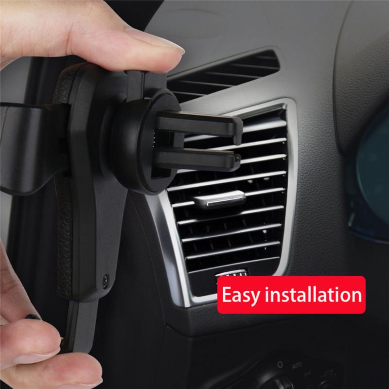 1X Anti-Skid Anti-Fall Anti-Mobile Phone Scratching Car Air Outlet Gravity Mobile Phone Bracket