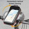 Bike Phone Holder with Sun-Visor Rain Cover Waterproof Sensitive Touch Screen Motorcycle Bicycle Handlebar Cell Phone Mount Bicycle Accessories