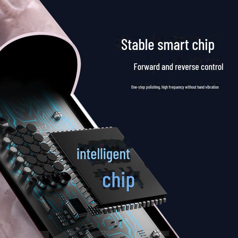 Компактный серый электрический полировщик ногтей и инструмент для удаления омертвевшей кожи