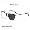 Anti Blue Light Pure Titanium Ultra-Light Reading Glasses Men Brand Design Square Frame Photochromic CR-39 Resin Lenses +1.5 2.0