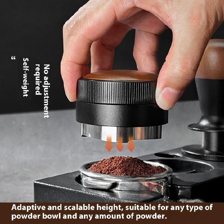 Coffee Grounds Leveler Real Wood Stainless Steel Materials Quick Setup Coffee Powder Leveler Tool for Espresso Machines
