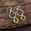 Peridot Gemstone 925 Sterling Silver Jewelry Handmade Drop/Dangle Earrings 1.90" EE-19-8