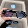 Round Vintage Sunglasses Women Men Brand Designer Rivet Sun Glasses Male Female Fashion Ocean Color Mirror