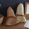 Французский Стиль Бант Соломенная Шляпа Широкие Поля Женская Шляпа от Солнца Модная Складная Соломенная Шляпа Женская