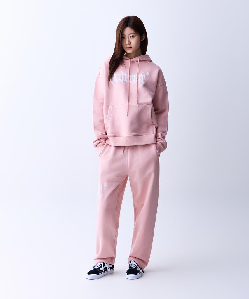 ADERNM Dark Bat Logo Sweatband Pants Pink