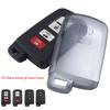 Car Key Fob Cover Case Holder Protector For Toyota For Corolla Car Key Fob Case Cover Black Transparent