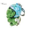 Сумка-брелок ручной работы с мультяшной черепахой, удобное прикосновение, супермягкая, высокая имитация, украшение, очаровательный милый плюшевый кулон, брелок для ключей, аксессуар для сумки