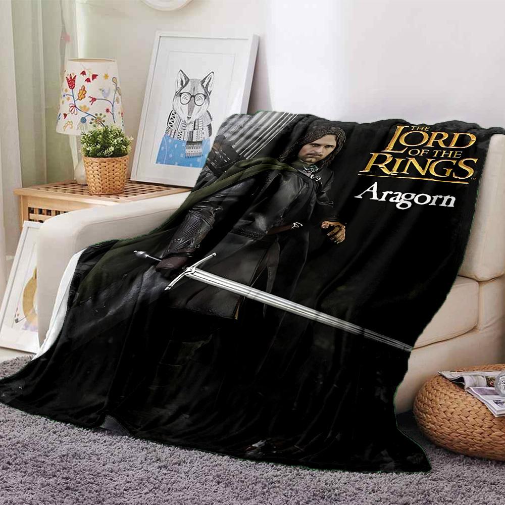 1pc Aragorn Lord of the Rings Flannel Blanket Soft Warm Throw for Home, Office, Travel, All-Season Cozy Bedding GiftL1167