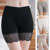 Women Modal Safety Pants Prevent Light Leakage Shorts High Waist Panties Stretch Underware Lace Safety Short Pants