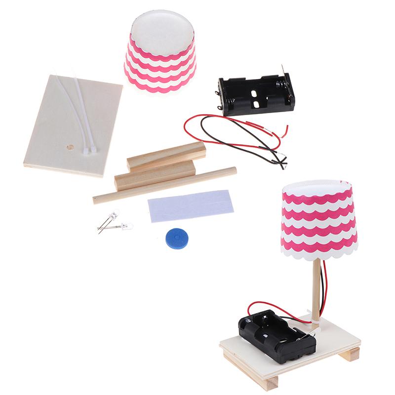 Детский научный эксперимент DIY игрушки Мини деревянная настольная лампа Gizmo Toys Set