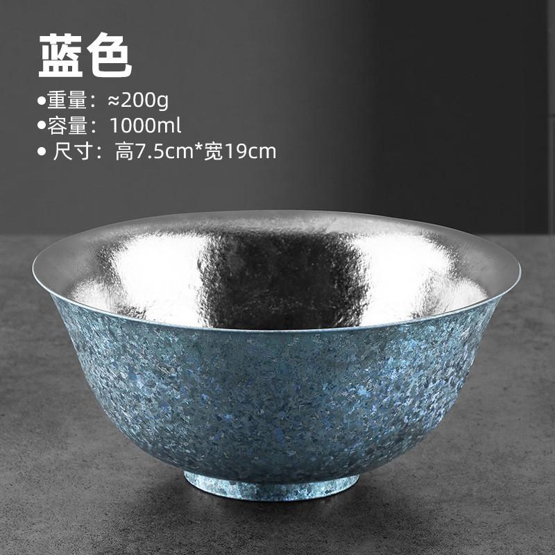 Double-Walled Titanium Bowl Heat-Resistant Insulated Soup Rice Outdoor Home Use Modern Minimalist Design