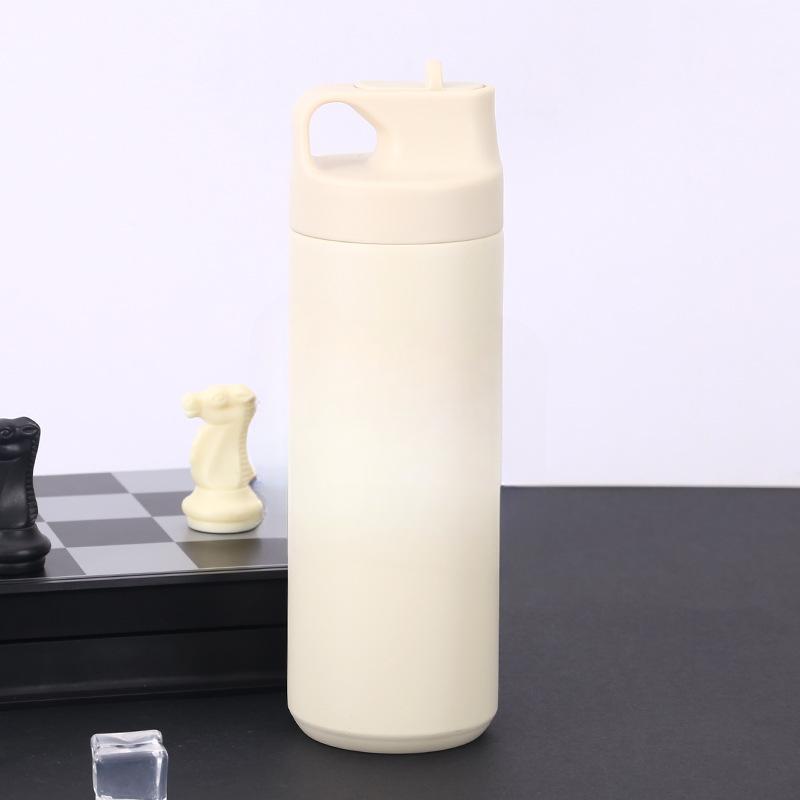 Кружка большой емкости. Спортивный чайник на открытом воздухе из нержавеющей стали 304 для мужчин и женщин. Портативные высококачественные чашки для воды с соломинкой.