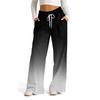 Women's Wide-leg Casual Pants High Waist Gradient Sports Pants
