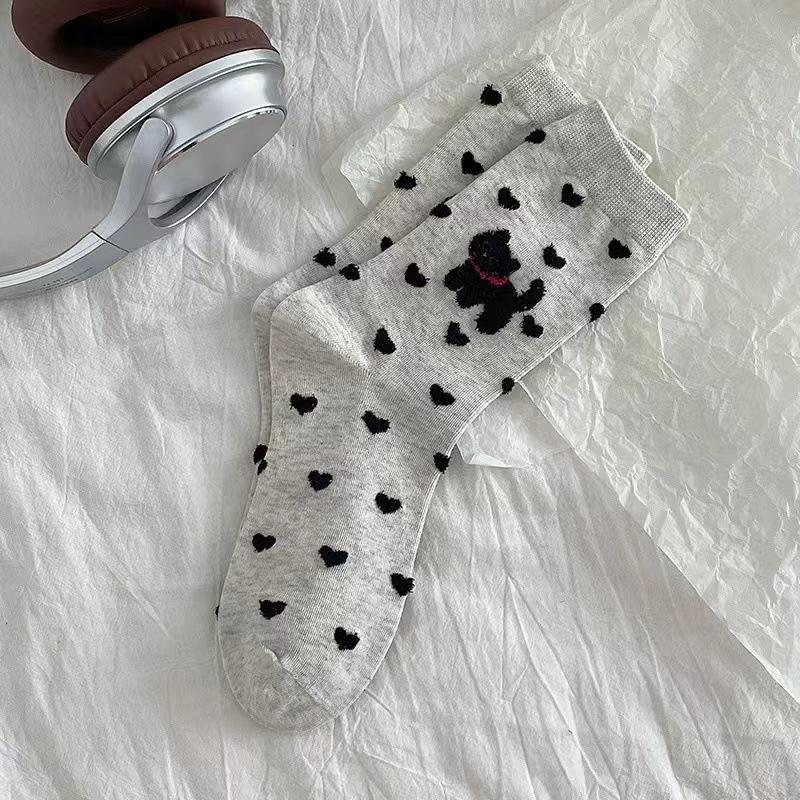 Cartoon Animal Kawaii Lovely Cat For Women Cotton Socks Japanese Style Comfortable Female Casual Mid Tube Sock