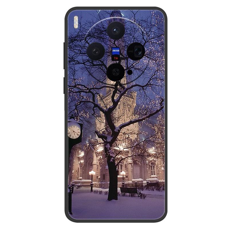 Для Vivo X300 X300Pro X200 FE X200Pro X200Ultra X200 Pro Mini X200S Чехол Рождественский Расписной Чехол для Телефона Мягкий Силиконовый TPU Корпус