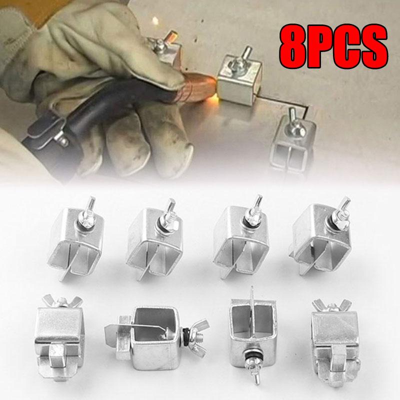 Сварочные зажимы-бабочки, зажимы для стыковой сварки, 8 шт., позиционер, крепежный держатель