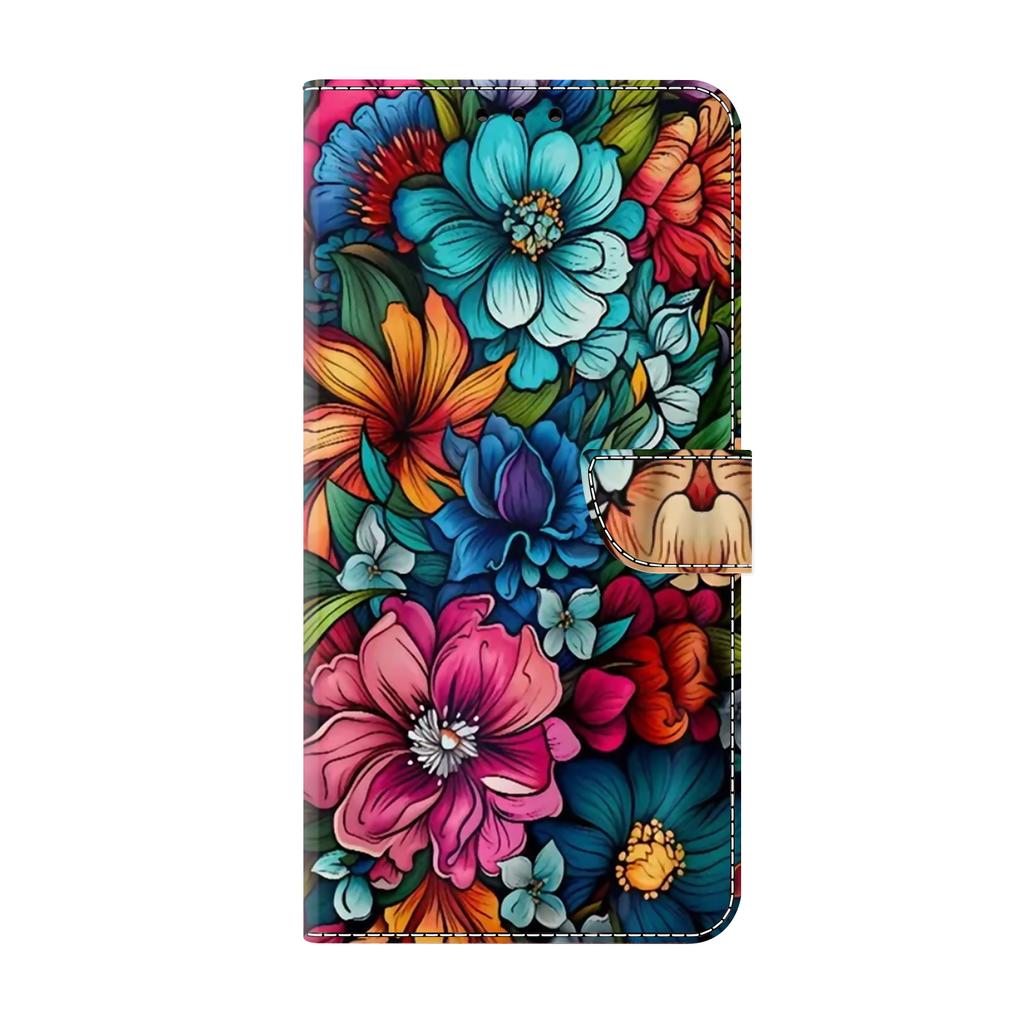 Чехол для телефона Samsung Galaxy A55 A35 A34 A33 A32 A31 A16 3D Милый Расписной Магнитный Кожаный Флип-держатель Кошелек Чехлы для Мобильного Телефона
