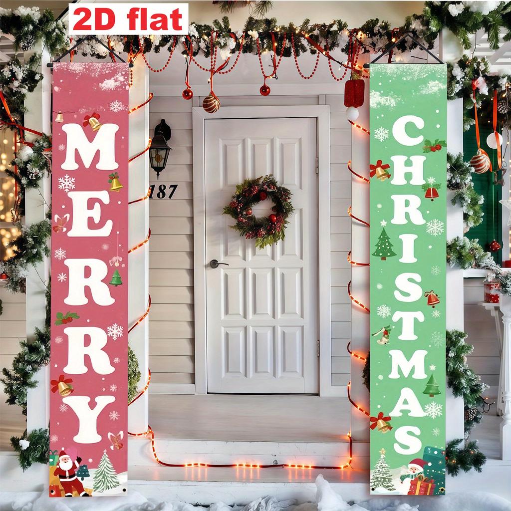 2pcs Spring Door Banner 12x70.8in