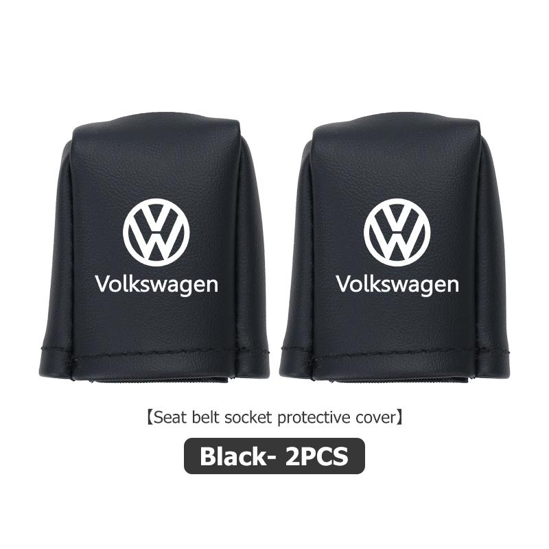 For Volkswagen VW Universal Car Front Seat Belt Buckle Protect Cover Anti Scratch Passat Golf 4 5 6 Tiguan Polo Scirocco Jetta QR9