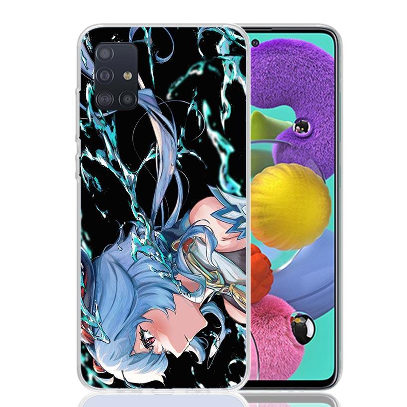 Genshin Impact Ganyu Phone Case for Samsung Galaxy A52 A51 A50S A12 A22 A32 A72 A10S A30S A31 A71 Note 20 Ultra 10 Plus S10 Gala