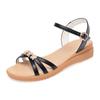 Women Sandals Genuine Leather Women Sandals Plus Size Summer Female ,peep Toe Rome Shoes Woman Sandalie Fashion