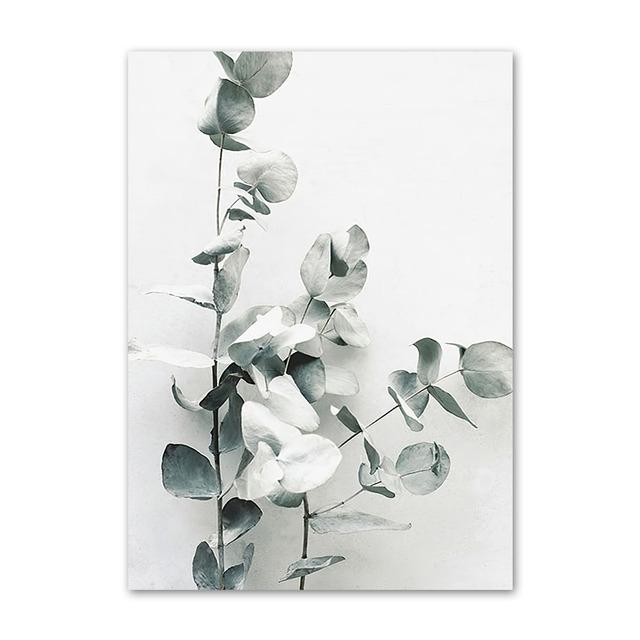 Зеленое растение Агава Кактус Абстрактная геометрия Линия Настенная живопись Печать на холсте Картина в скандинавском стиле Настенный плакат для украшения гостиной