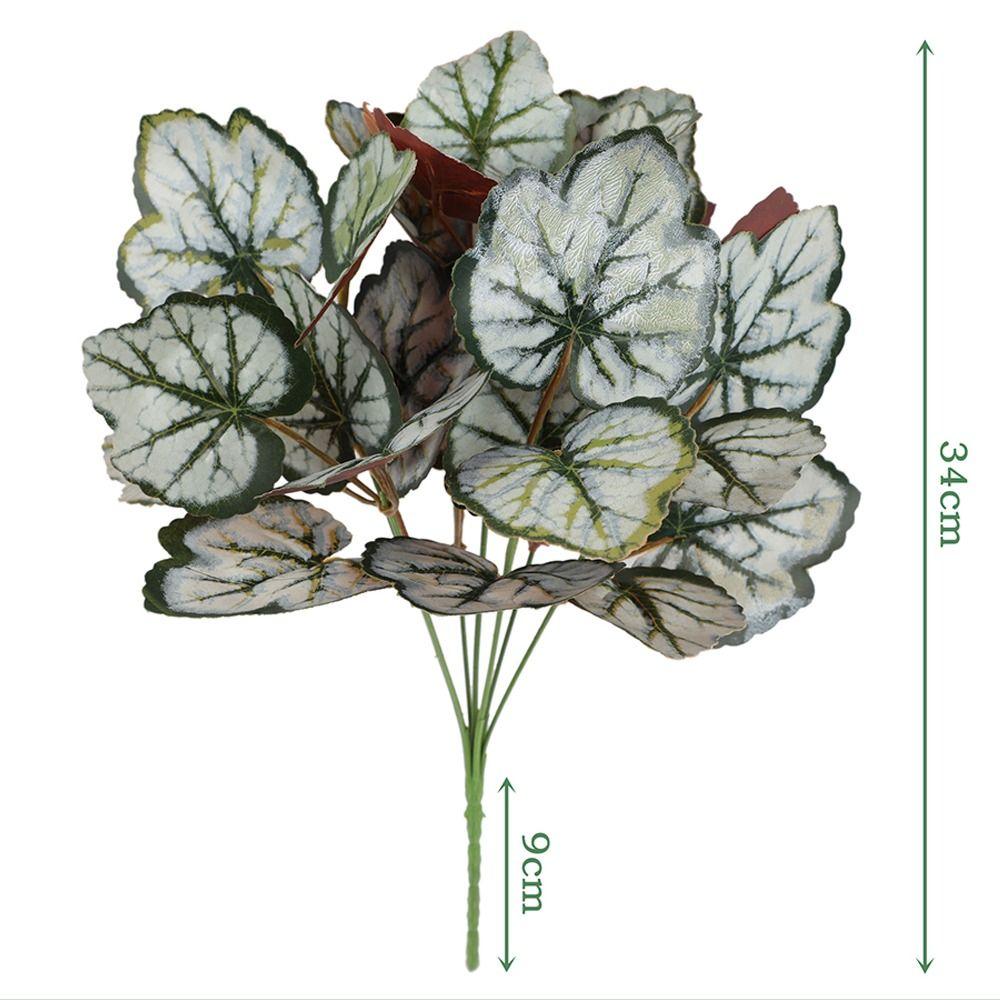 7 Голов Искусственные Листья Зеленого Растения Большое Искусственное Растение Украшение для Офисного Стола