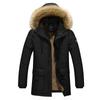 Autumn and Winter Men's Cotton-padded Jacket Men's Medium and Long Jacket European and American Men's Clothing Loose Large Size Cotton-padded Clothing