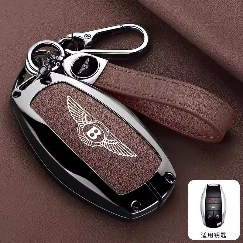 Для Нового Bentley Flying Spur Continental GT Bentayga Mulsanne Автомобильный ЛОГОТИП Чехол для Ключа Автомобиля Чехол для Умного Пульта Держатель для Ключей Сумка Чехол Зажим