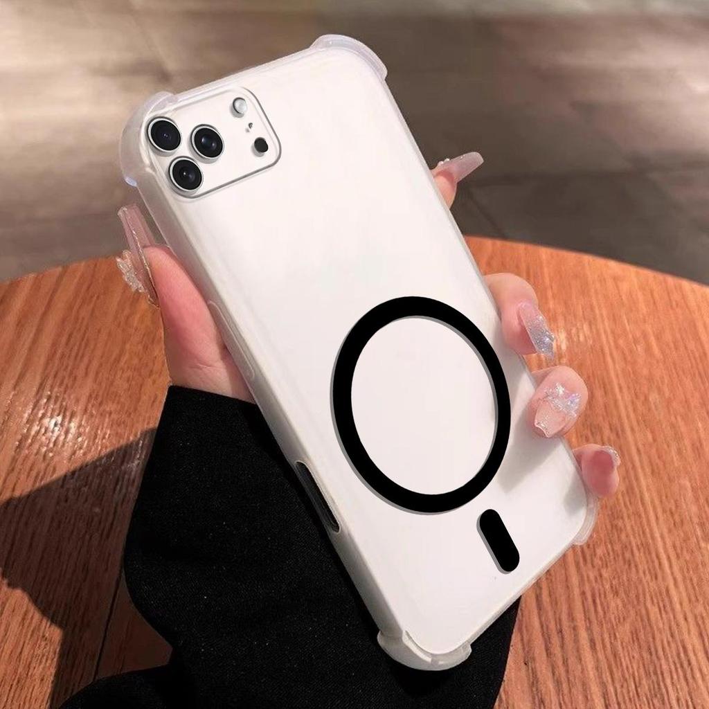 Чехол-желе с магнитным кольцом для iPhone 18 Pro Max, 18 Pro, 17 Pro Max, Pro, защита от падения с подушками безопасности на 4 углах